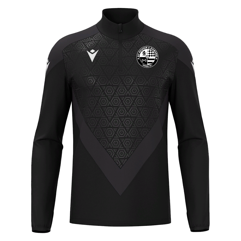 V-Pattern High Neck Detailed Quarter Zip Jacket (Junior)