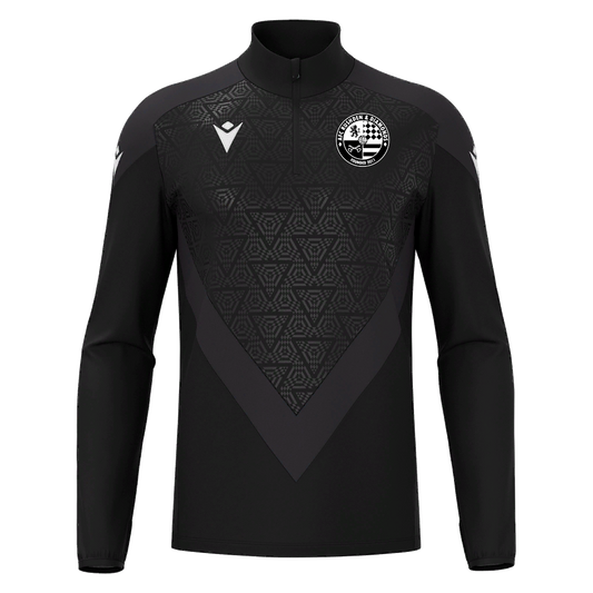 V-Pattern High Neck Detailed Quarter Zip Jacket (Junior)