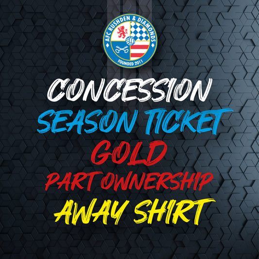 2025-26 Concession Early Bird Season Ticket, Away Shirt & Gold Part Ownership Bundle