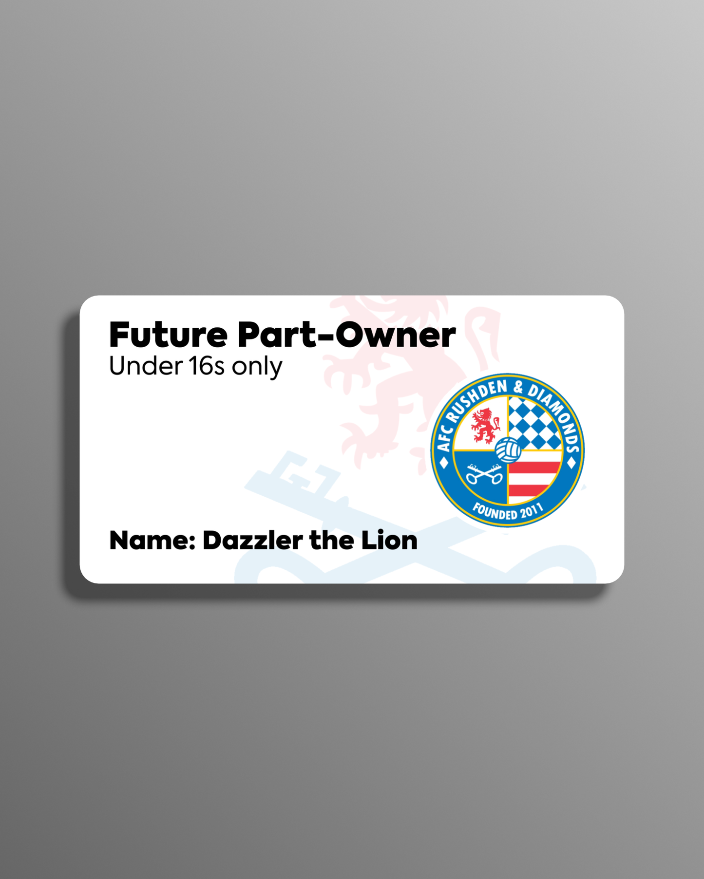 Future Part-Owner (Under 16's)